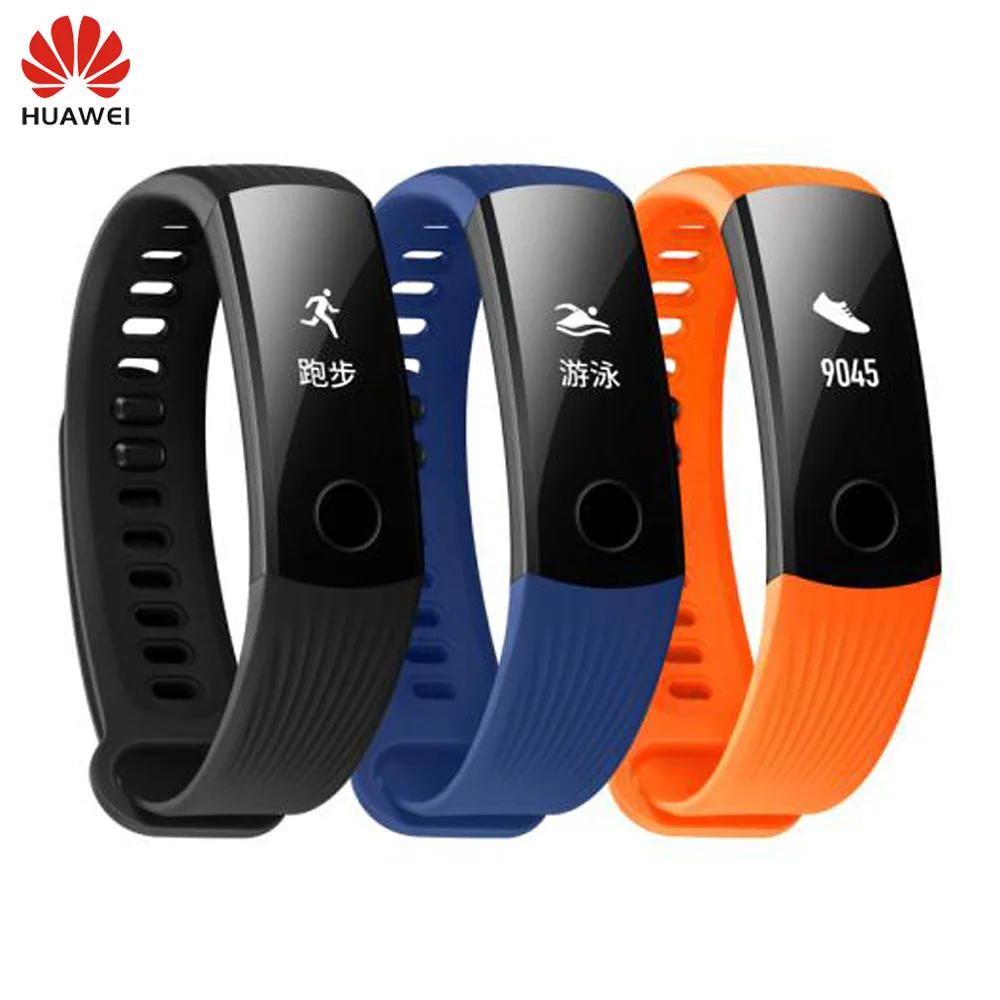 

New Original Huawei Honor Band 3 Smart Wristband Swimmable 5ATM OLED Screen Touchpad Continual Heart Rate Monitor Push Message