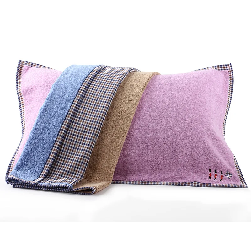 Buy Cotton Embroidered Plaid Pillow Towel Pillow Cover