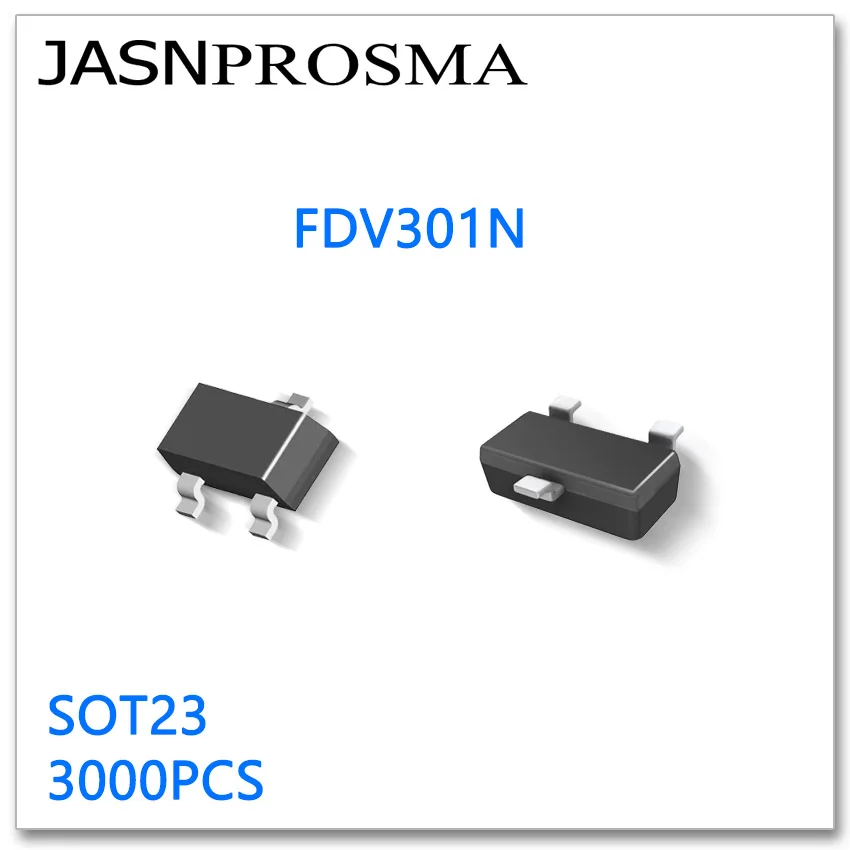 JASNPROSMA FDV301N SOT23 3000 шт. N-Channel 25 в высокое качество сделано в Китае FDV301 FDV
