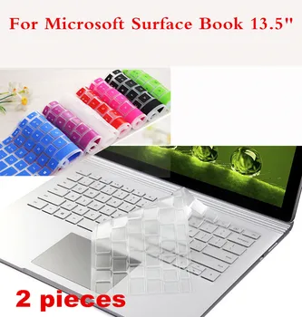 

2 Pieces Washable Laptop Keyboard Cover For Microsoft Surface Book 13.5" Silicone Waterproof Dustproof Cover Film + Gift