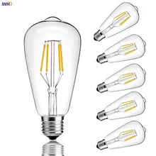 IWHD накаливания Bombillas Винтаж Ретро лампа E27 4 Вт St64 A19 G80 светодиодный Эдисона лампа ампула Gloeilamp промышленный декоративный