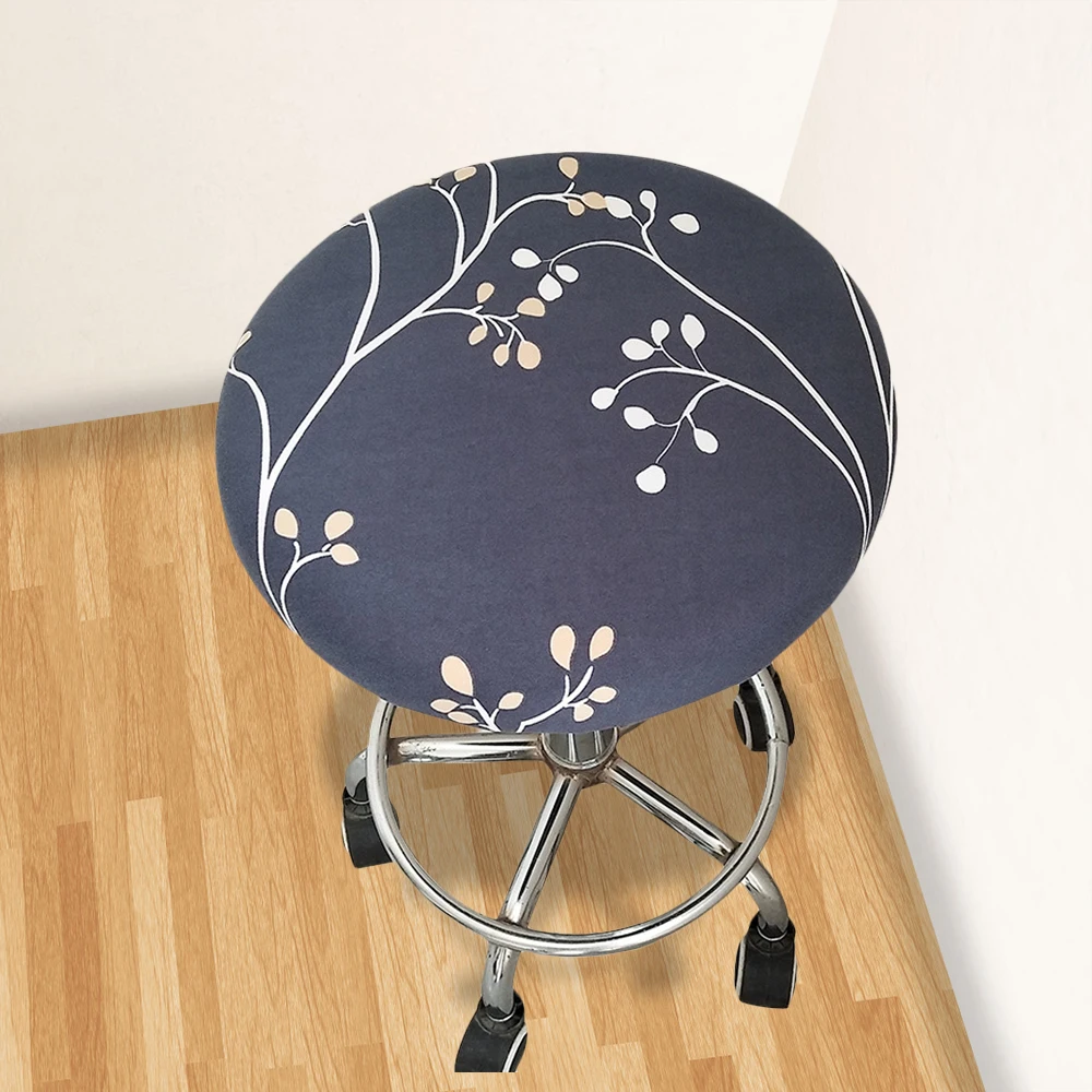 1/2/4/шт. круглый чехол для стула с цветочным принтом чехол для барного стула эластичный чехол для сиденья домашний чехол для кресла круглый стул барный стул - Цвет: 6