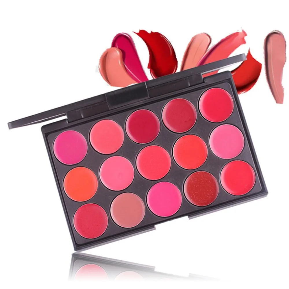 MISS ROSE 15 color lipstick disc matte Pallete Professional Waterproof Matte Lip Palette Color Cosmetic Long Lasting Pigment |