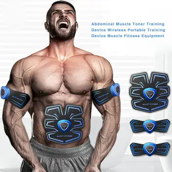 

EMS Wireless Muscle Stimulator Smart Trainer Abdominal Training Electric Decals Weight Loss Body Slimming Belt Unisex