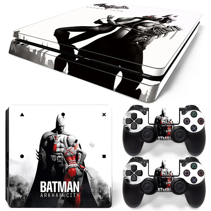 

New Arrival Batman Removable Vinyl Skins Decal Sticker for PS4 Slim Console and Controller Skin Sticker free shipping