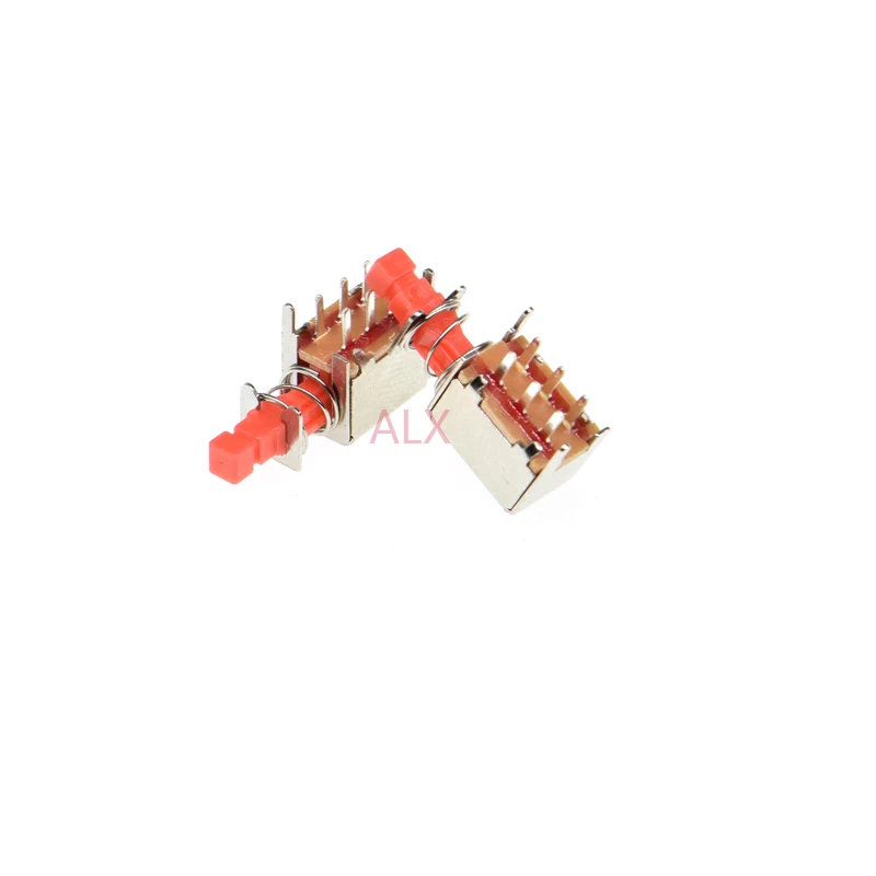 10pcs PS-22F03 Right Angle Push Button Switch 6 Pin Self-locking SwitcKRTScidn