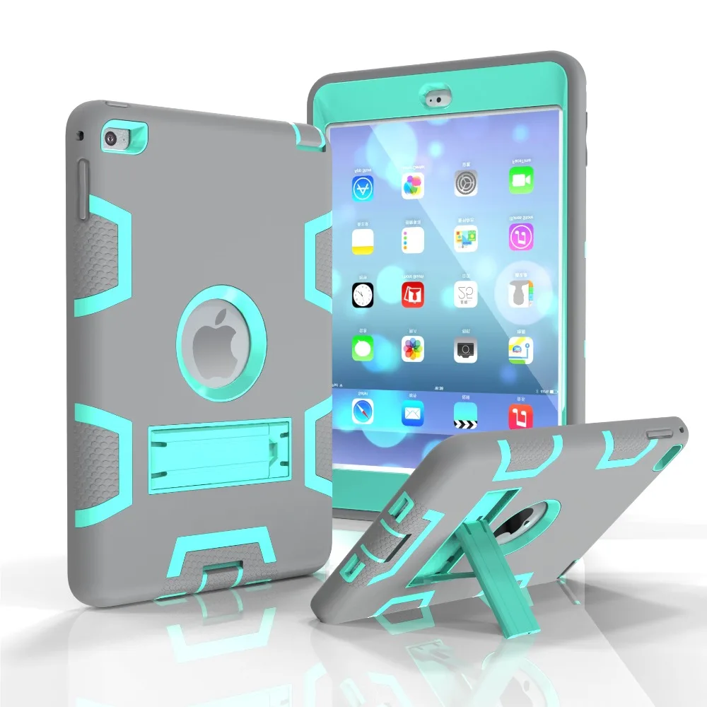 Чехол для iPad 2 iPad 3 iPad 4-EQHTX Силикагель подставка+ PC ударопрочный чехол для планшета для Apple iPad 2/3/4