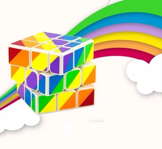 YJ MoYu Неравные 56 мм кубик рубика 3x3x3 Литые Покрытием magic cube Puzzle Кубы Professional Cubo кубик cubo магико куб Игрушки Подарок
