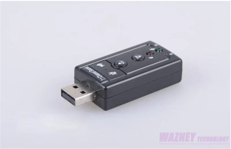 Для Win XP 7 8 Android Linux Внешний USB 2,0-3D Аудио USB адаптер для звуковой карты 7,1 канальный микрофон для гарнитуры 3,5 мм разъем