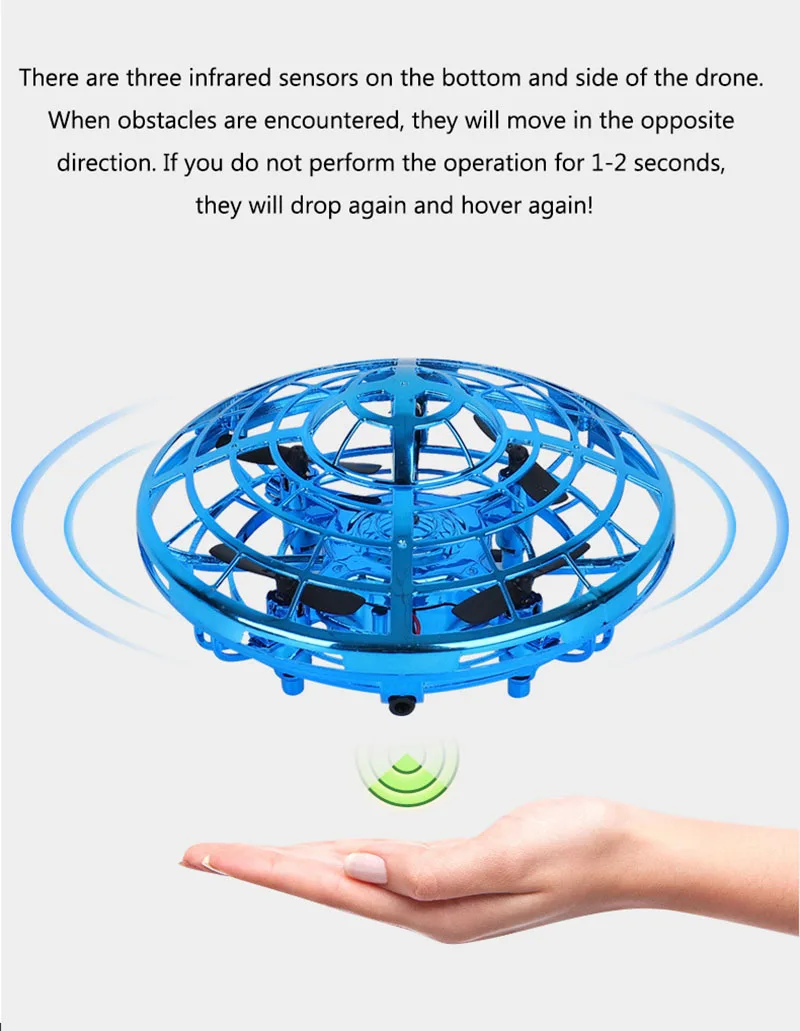 Ручной Летающий вертолет НЛО Радиоуправляемый Дрон инфракрасный индукционный самолет летающая фея обновленные радиоуправляемые игрушки для детей 3