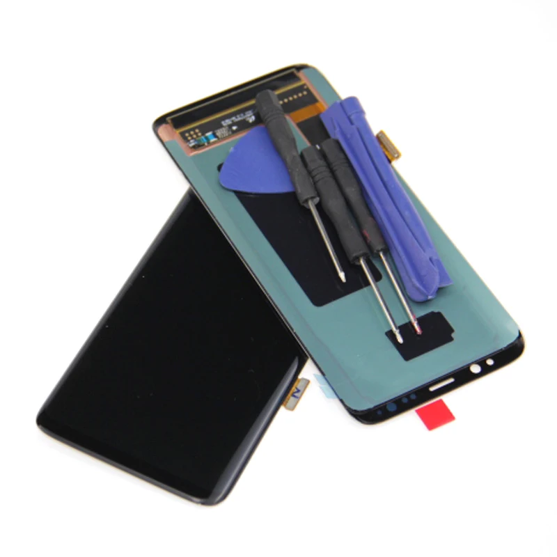 Super AMOLED для samsung Galaxy S8 PLUS g955 g955f G950 g950f горящий теневой ЖК-дисплей с сенсорным экраном дигитайзер