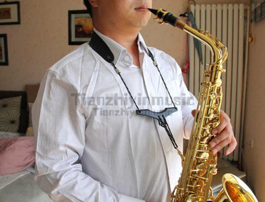 10 шт. черный нейлон Sax плечевой шейный ремень Sax слинг