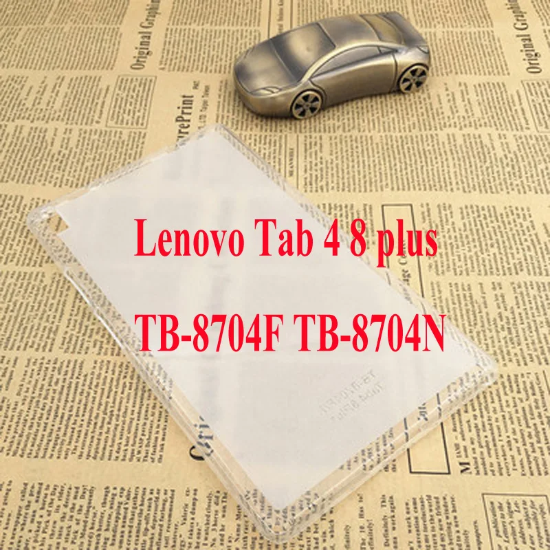 TPU Тонкий кожаный чехол-книжка из искусственной кожи чехол для lenovo Tab 4, 8 плюс TB-8704X TB-8704F TB-8704N Стенд Крышка для lenovo Tab 4, 8 Plus чехол+ Защитная пленка на экран+ подставка для ручек - Цвет: TPU