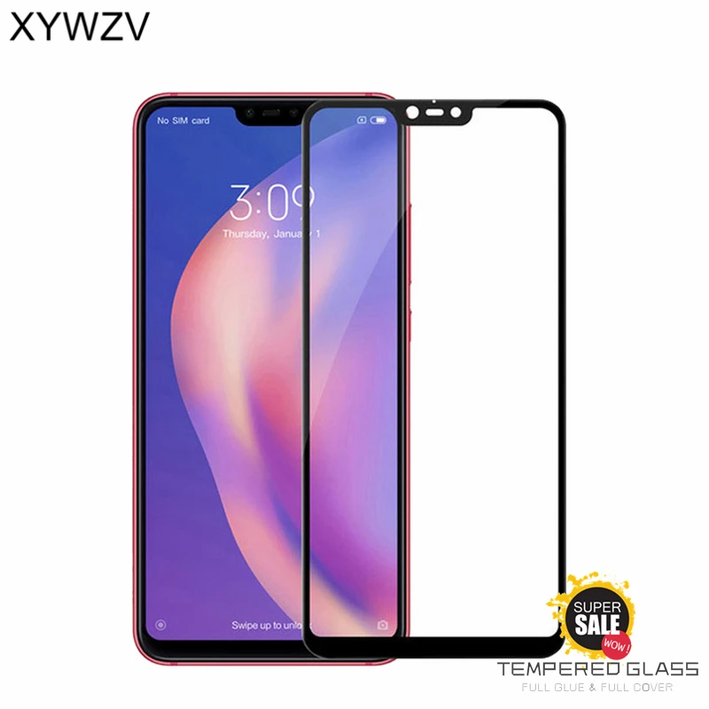Full Glue Cover Film Tempered Glass Xiaomi Mi 8 Lite Global Screen Protector For Phone Mi8 | Мобильные телефоны и