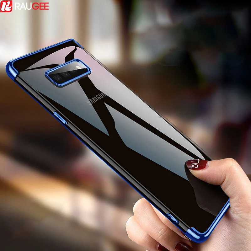 

Raugee Case For Samsung Galaxy S10 5G Case Bumper Soft Silicone Clear Back Cover On For Samsung S10+ Plus S10 E S10E S105G Case
