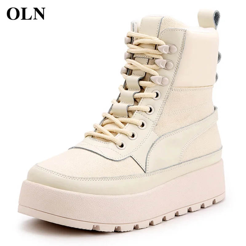 

OLN Woman Brand Outdoor Athletic Womens Sneakers Outdoor Jogging Skateboarding Shoes Winter Keep warm Sport Shoes For Women