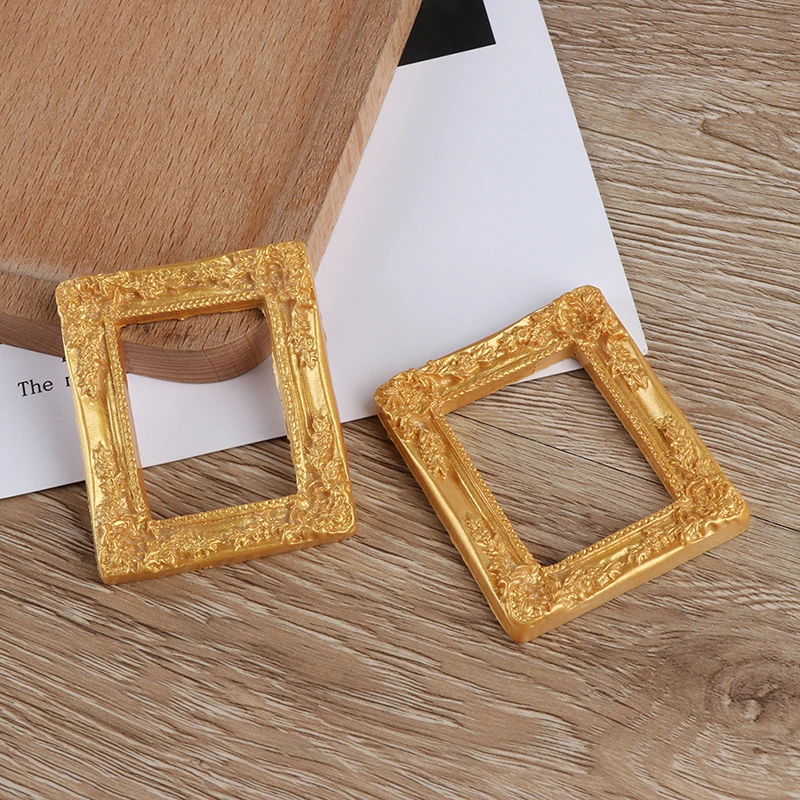Resin Photo Frame Simulation Furniture Model Toy For Children Doll House Decoration 1/12 Dollhouse Miniature Accessories