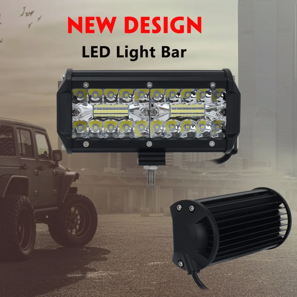 7 дюймов Led Pod светильник бары для бездорожья лодка морской внедорожник б/у