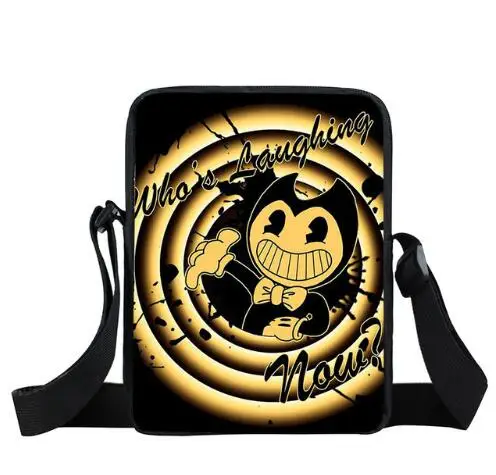 Сливовый Сумка-мессенджер Bendy and The Ink Machine для мужчин и женщин, повседневные дорожные портативные сумки через плечо для детей ясельного возраста, ранец, игрушечные закуски, сумки - Цвет: Сливовый