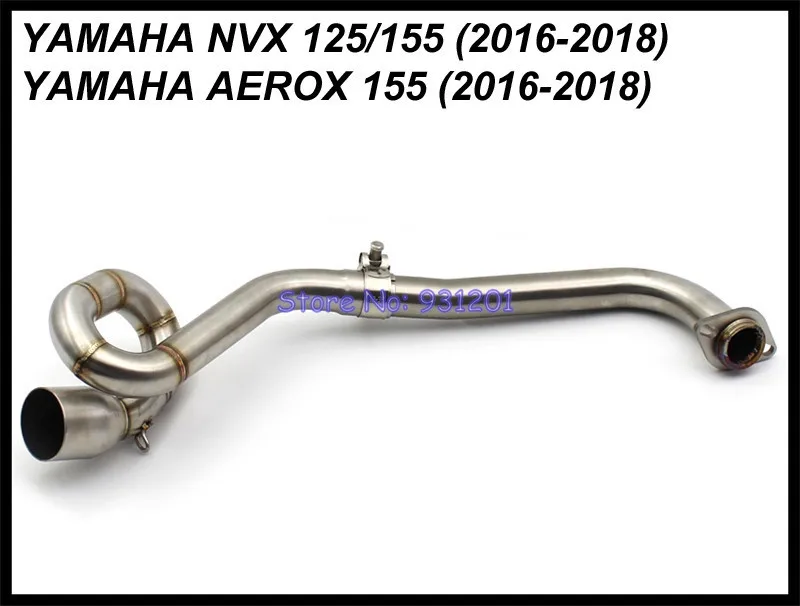 Для Yamaha NVX 155 125 NVX155 AEROX 155 полная выхлопная система средняя Соединительная труба заголовки с Akrapovic выхлопной глушитель Moto