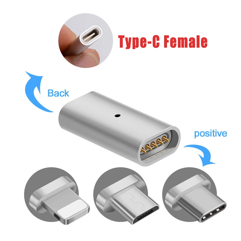 Магнитный адаптер для iphone микро Тип usb C магнитный разъем Xiaomi Mi9 Redmi note 7 samsung Galaxy S10 S9