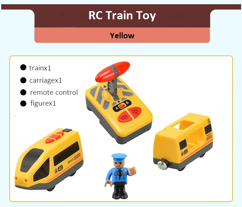 RC электрический игрушечный поезд наборы Подходит для деревянных железных дорог мальчиков игрушки подарок на день рождения