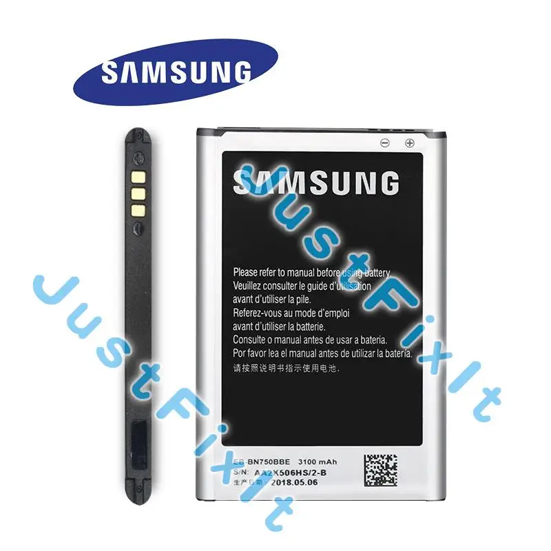 NEW Original Battery For Galaxy Note 3 Neo N750 N7505 N7502 N7500Q N750K N750S E510 EB-BN750CBE With NFC 3100mAh | Мобильные