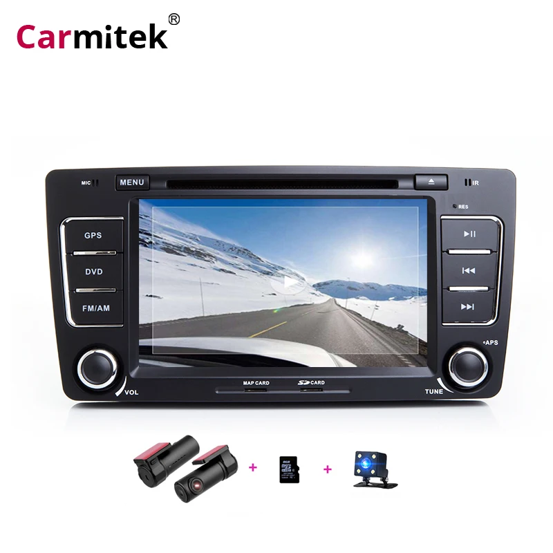 Sale Android Radio Car Multimedia player GPS Auto 2 Din For Skoda Octavia Laura A5 2 3 Yeti 2008 2009 2010 2011 2012 2013 head unit 1