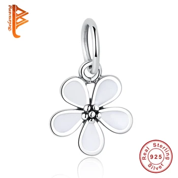 

BELAWANG 100% 925 Sterling Silver Flourishing Flowers Charm Enamel Beads fit Pandora Women Bracelets & Necklaces Jewelry Making