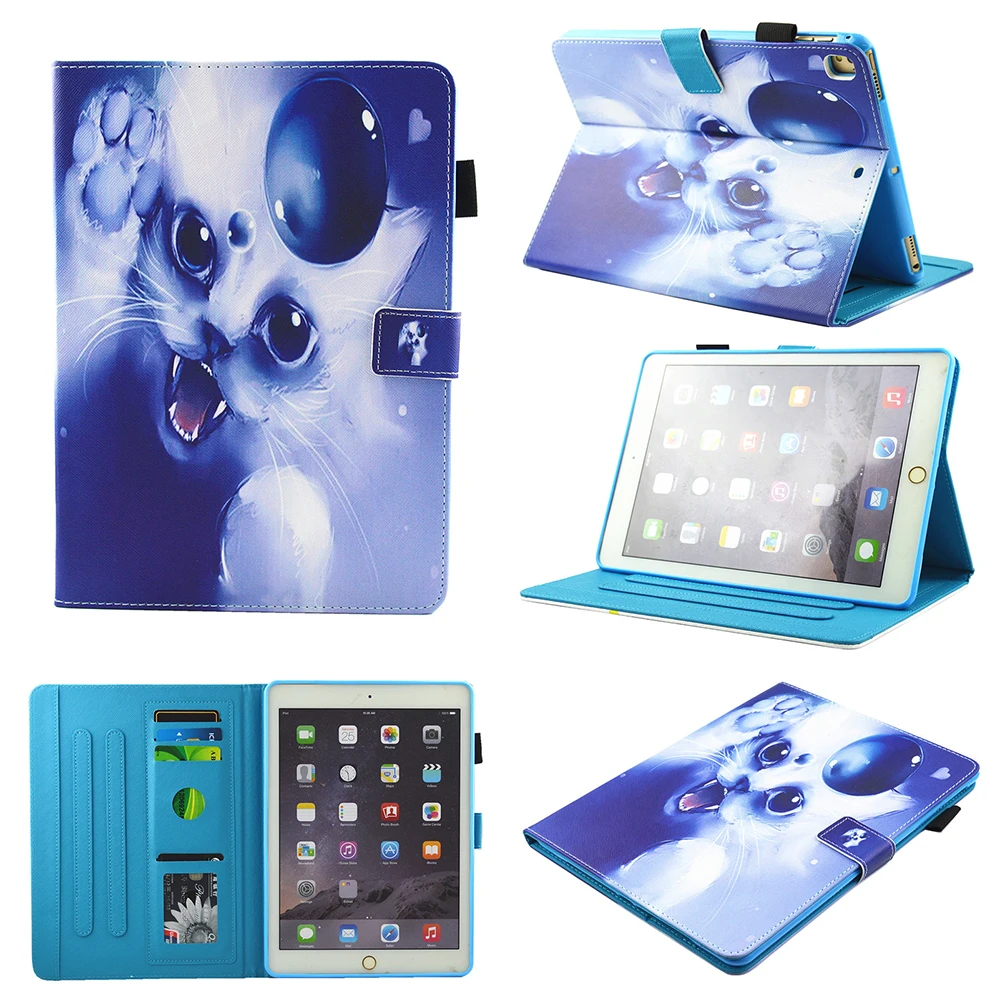 Модные чехлы из искусственной кожи с принтом для Apple iPad 5/6 air/air2 iPad 9,7 / iPad Pro 9,7 Чехлы для планшетов Coque