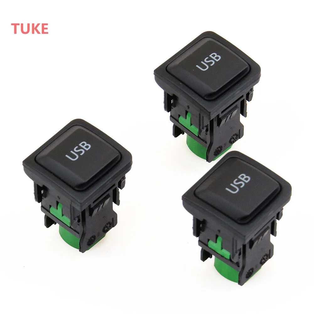 

TUKE Qty 3 Car USB Data Transfer Jack For RCD300 RCD510 VW JETTA GLI MK5 GOLF GTI MK5 MK6 SCIROCCO 5KD035726A 5KD 035 726 A
