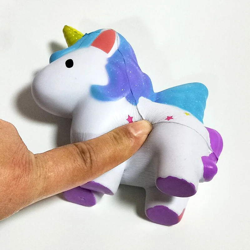 10 шт./лот Lantiger 12 см Jumbo Единорог Squishy кукла замедлить рост летающий конь телефон ремешок декомпрессии игрушки дети весело подарок игрушки