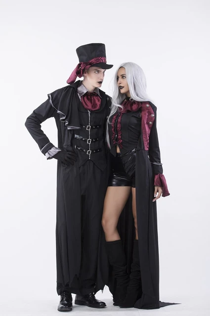 18 ハロウィンコスプレ衣装大人男性女性カップル吸血鬼衣装マスカレード段階コスチューム悪魔衣装ゾンビゴーストドレス Aliexpress