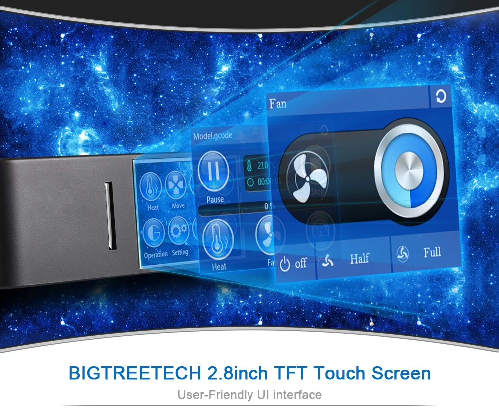 TTGO 3D принтер BIQU Magician Высокая точность мини kossel настольный принтер полная сборка с титановым Экструдером клон 3D принтер