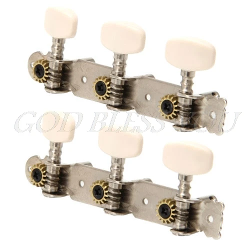

Set of 2pcs Classical Silver Guitar Tuner Tuning Machine Heads Keys Pegs high quality
