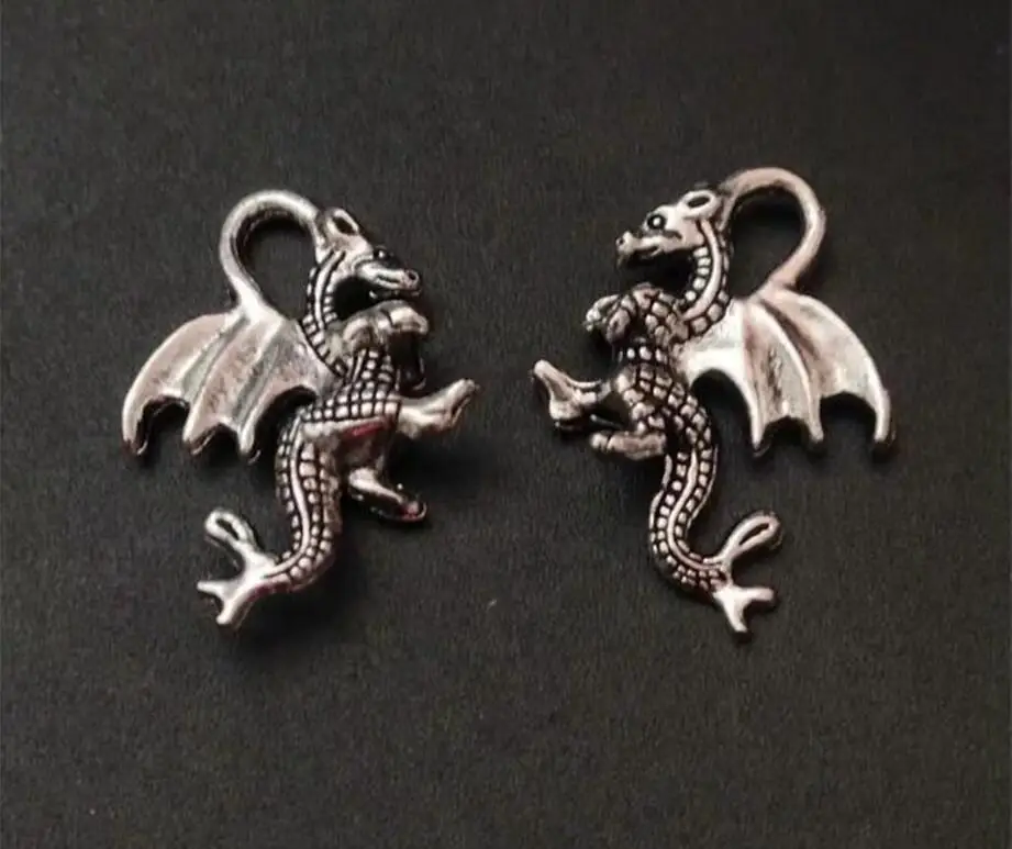 

10 pcs Halloween Spooky 3D Pterosaur Charm Pendants For Jewelry Making Pterosaur Pendants Charm DIY Handmade Craft