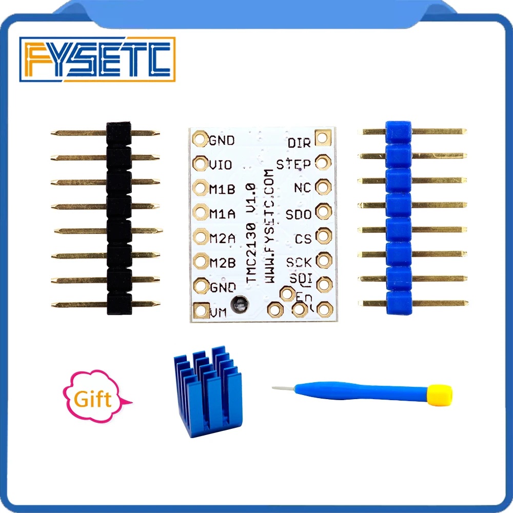 5 шт. TMC2130 V1.0 шаговый двигатель драйвер силовая трубка StepStick встроенный драйвер ток 1.4A пиковый ток 2.5A заменить TMC2100