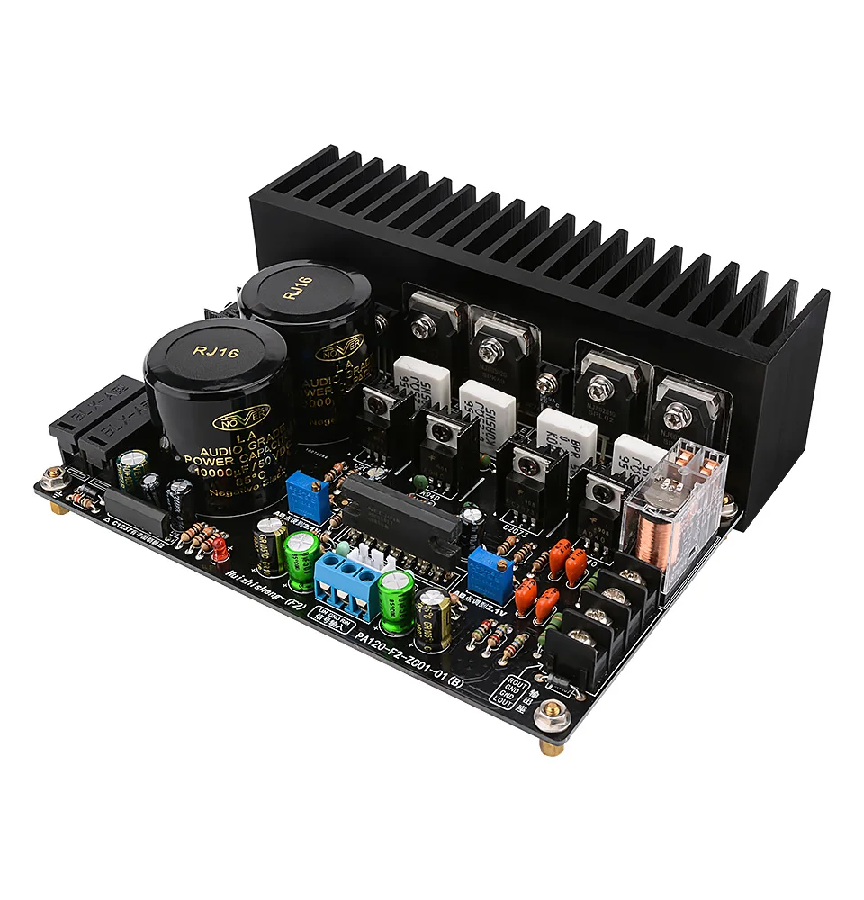 AIYIMA Discrete Tube Power Amplifier Board 120Wx2 UPC2581V HiFi Two Channel Audio Amplifiers NJW0281G NJW0302G