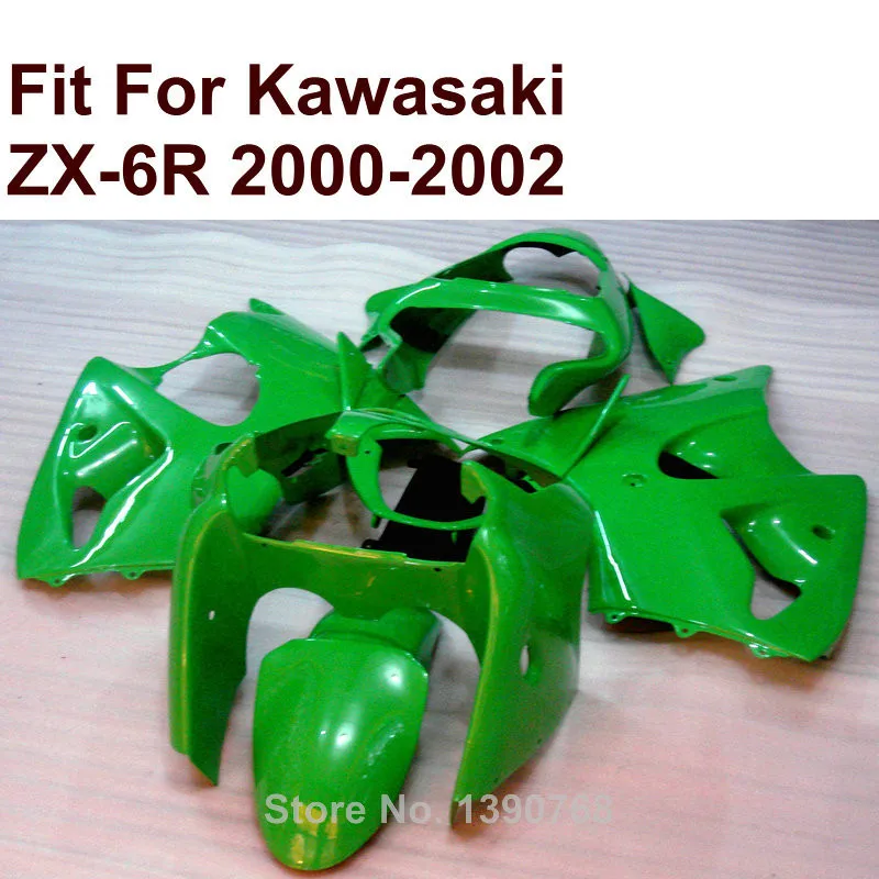 Горячая Распродажа Обтекатели для Кавасаки ZX6R лимонно-зеленый 00 01 02 Ninja ZX 6R 636 2000 2001 2002 обтекатель комплект свободный изготовленный на заказ XF77