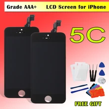 Лучшие Класс AAA для iPhone 5C 5S 5 г ЖК-дисплей Сенсорный экран планшета Ассамблеи Замена Дисплей для iphone5c черный без Dead Пиксели