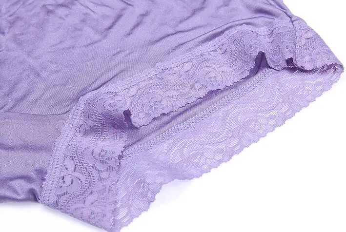 4 PACK Pure Silk Knit Women's Full Coverage Panties Underwear Lingerie Boyshort M L XL 2XL SS001