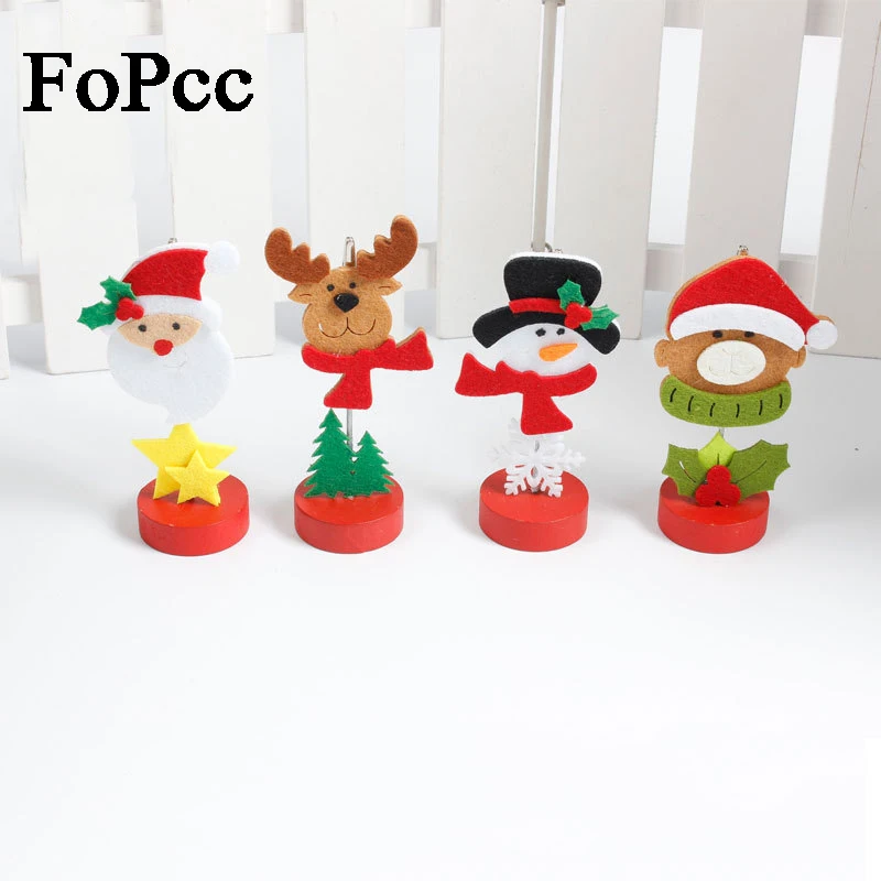 

1pcs Random Christmas Decorations For Home Santa Claus Snowman Bear And Folks Christmas Decorations Holder Decor Xmas