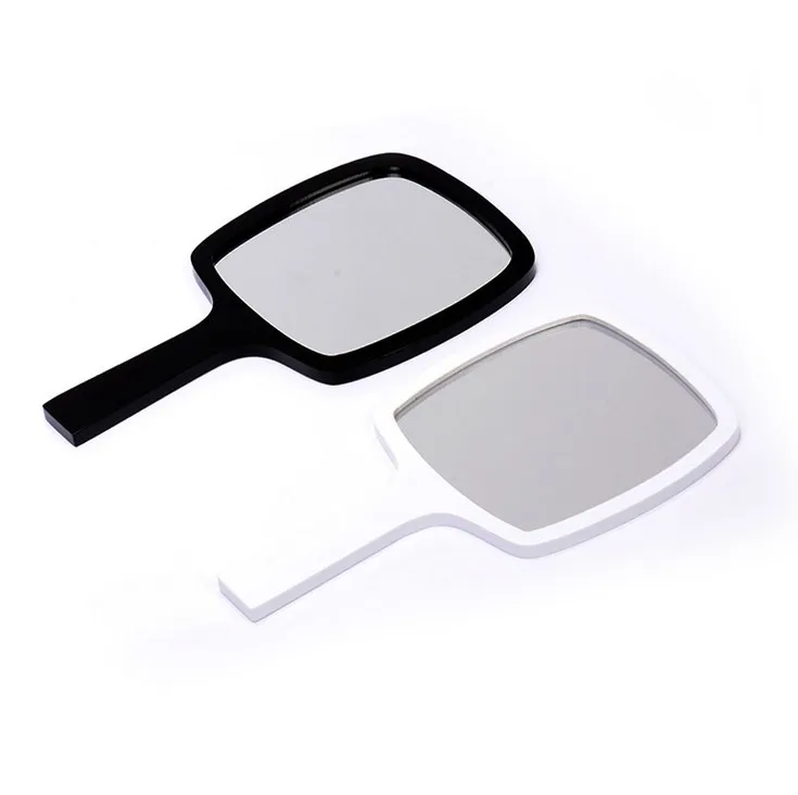 Comprar Espejo acrílico para maquillaje portátil regalos de boda personalizados negro blanco 2 colores