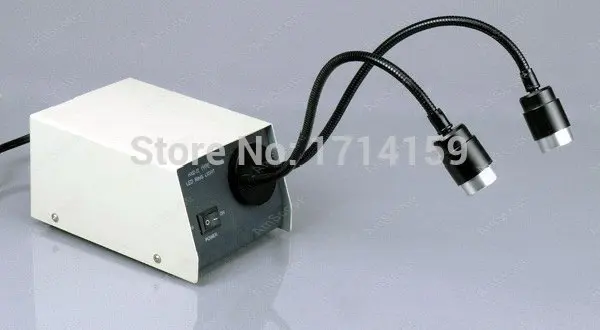 AmScope поставляет 2 больших светодиодных микроскопа лампы с гибким основанием