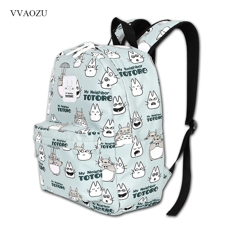 Totoro рюкзаки женские милые 15,6 ''рюкзак для ноутбука школьные сумки для подростков девочек мальчиков рюкзак для женщин Mochila