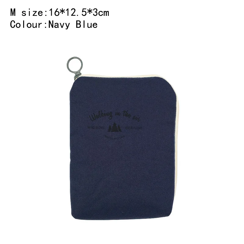 REREKAXI путешествия ударопрочный цифровой USB кабель зарядное устройство сумка для наушников органайзер, сумка для косметики косметички портативный цифровой чехол - Цвет: Navy Blue-M size