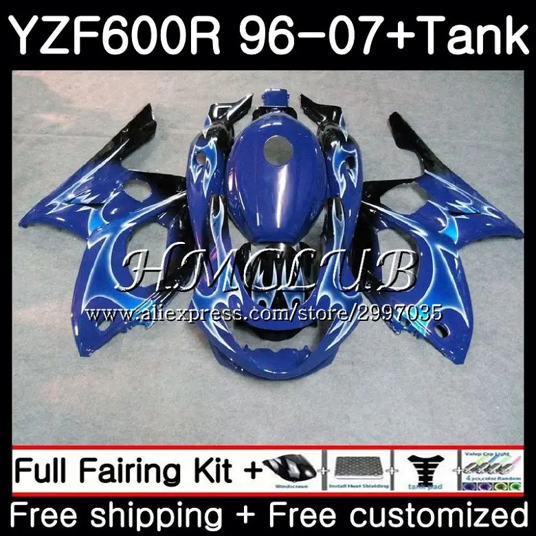 Корпус для Yamaha YZF600R Thundercat 2002 2003 2004 2005 2006 2007 0HC. 24 YZF-600R синий YZF 600R 02 03 04 05 06 07 обтекателя