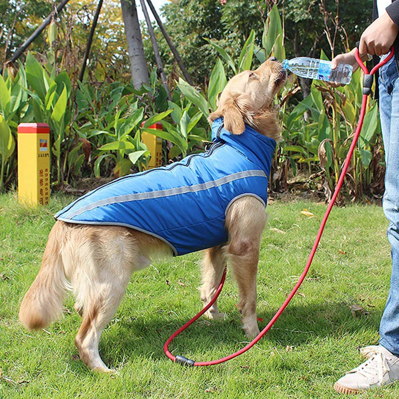XL-6XL Soft Reflective Dog Coat Jackets Winter Waterproof Pet Clothing Warm Dog Vest Clothes For Medium Large Dogs Bulldog DA