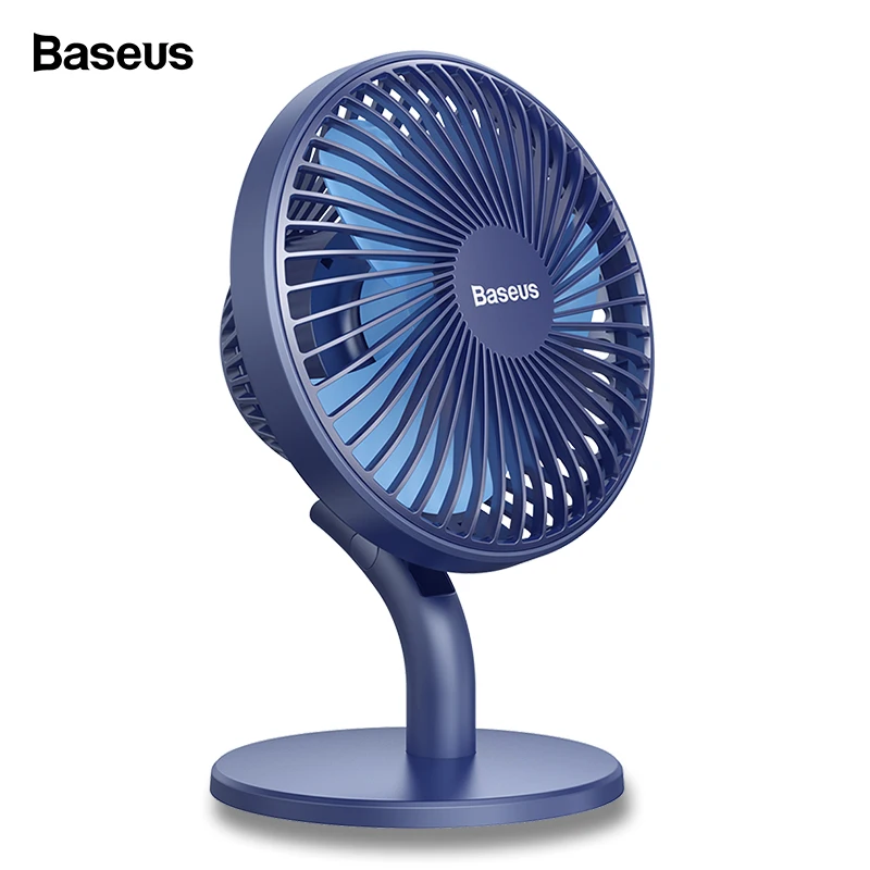 Baseus Rechargeable Usb Fan Desktop Desk Electric Mini Fan For