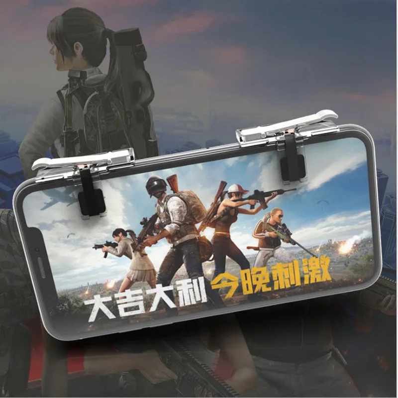 

Y9 Mobile Game Fire Button Aim Key joystick Smart phone Mobile Game Trigger L1R1 Controller for PUBG
